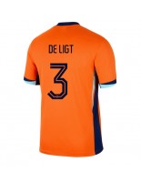 Holandsko Matthijs de Ligt #3 Domácí Dres ME 2024 Krátký Rukáv